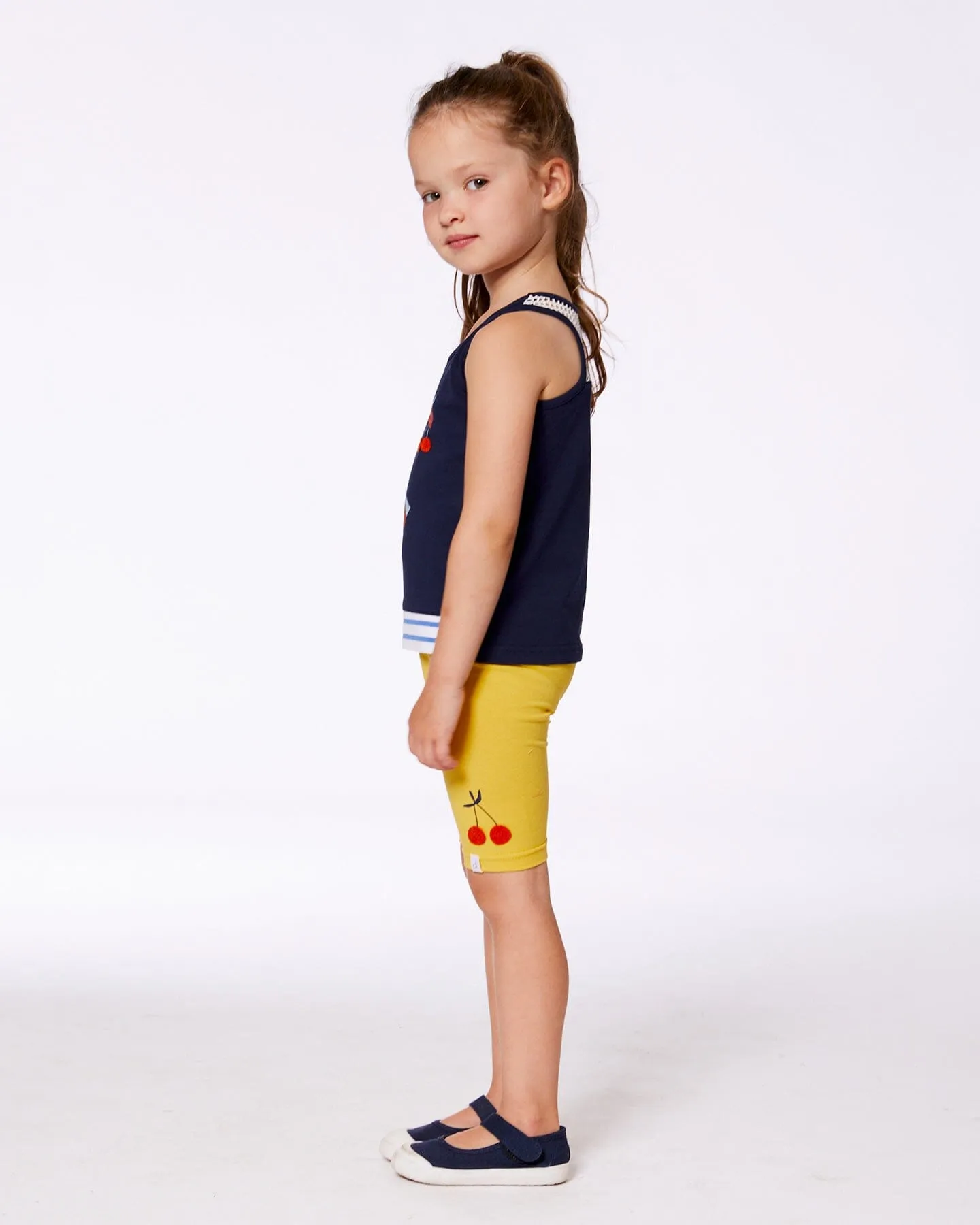 Organic Cotton Biker Leggings Yellow