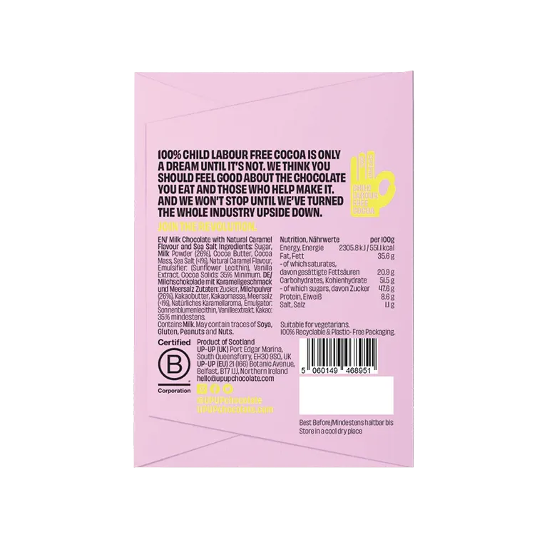 Original Salted Caramel Milk Chocolate Bar (60g)