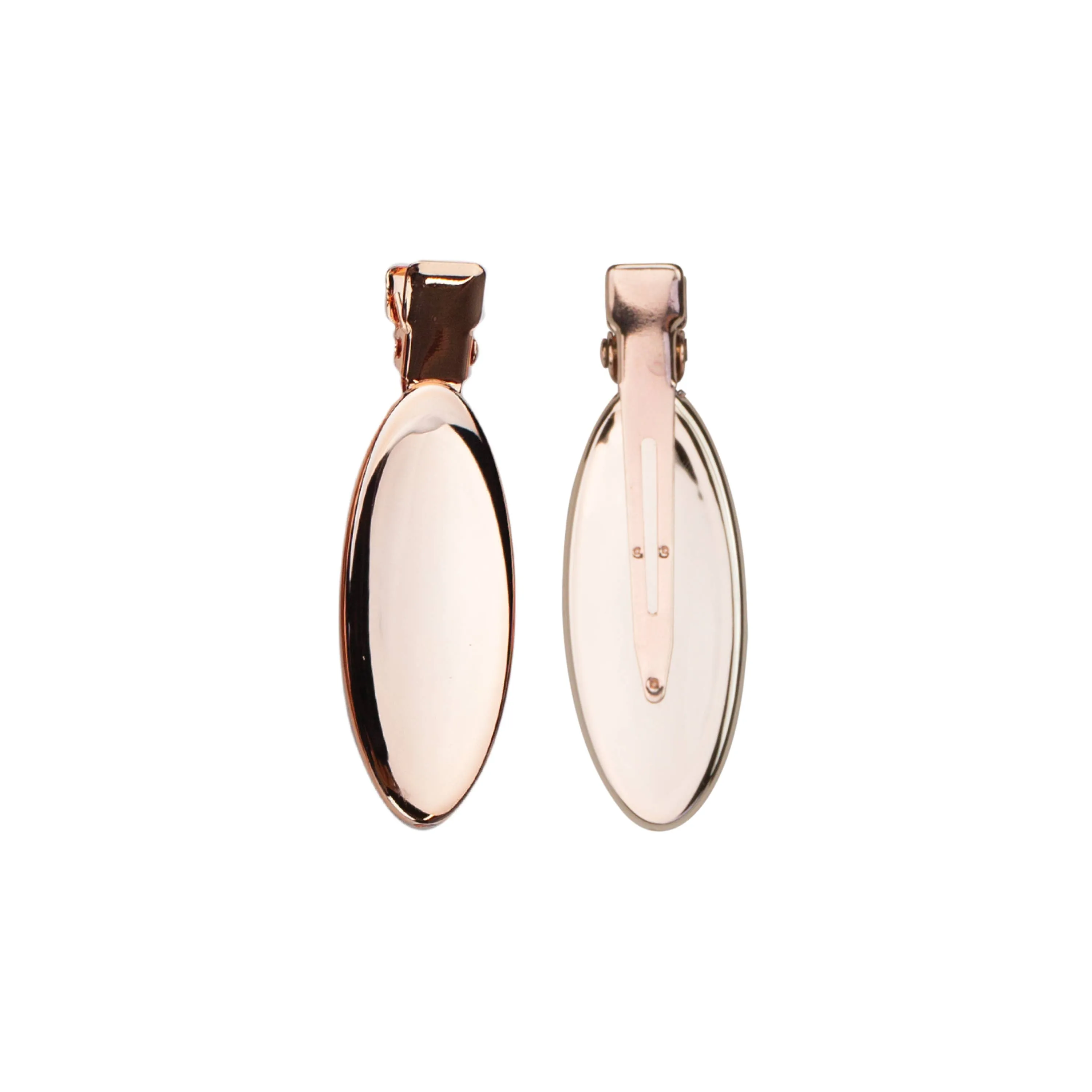 Oval Rose Gold Creaseless Clips