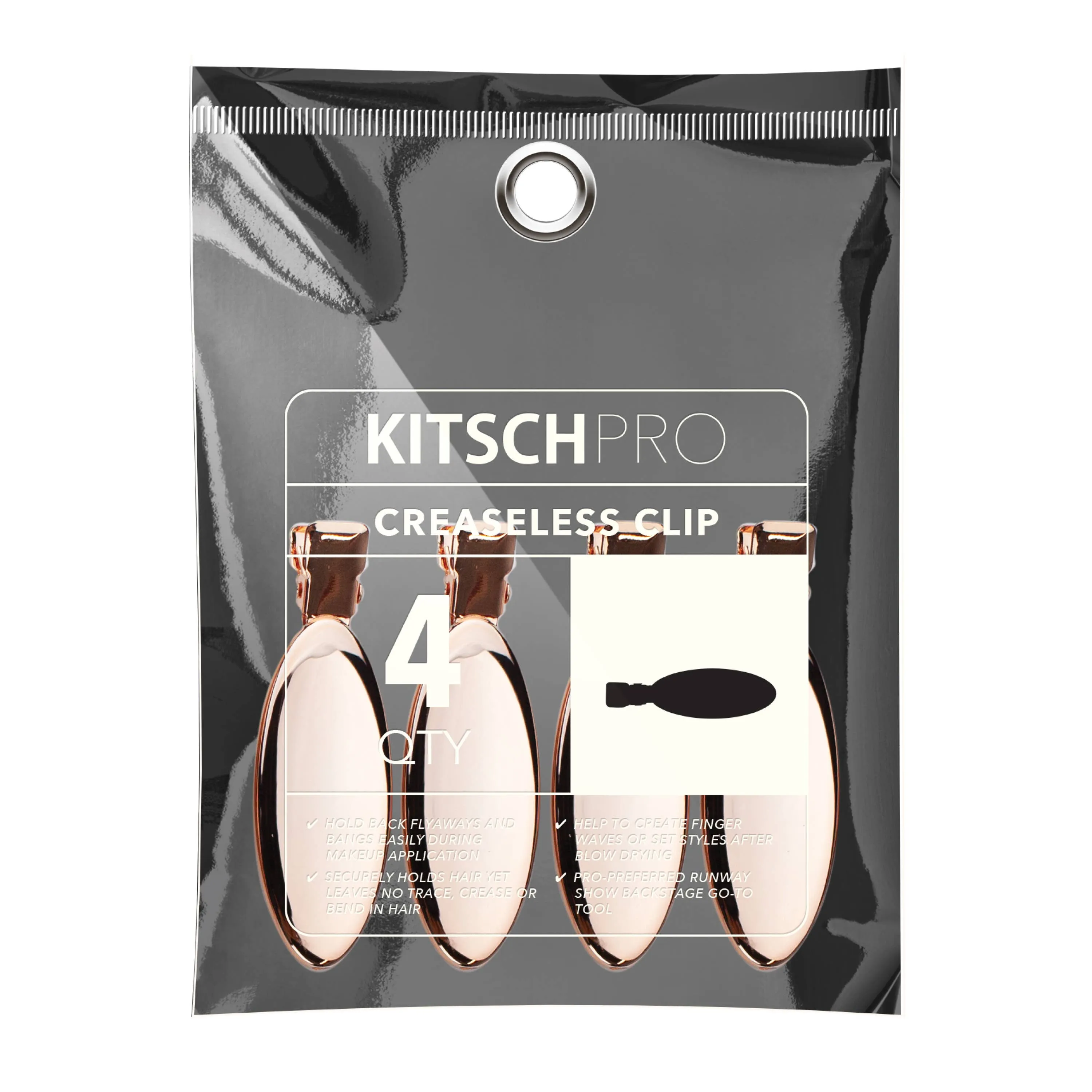 Oval Rose Gold Creaseless Clips