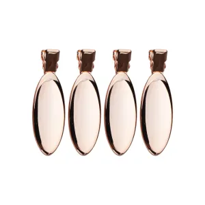 Oval Rose Gold Creaseless Clips