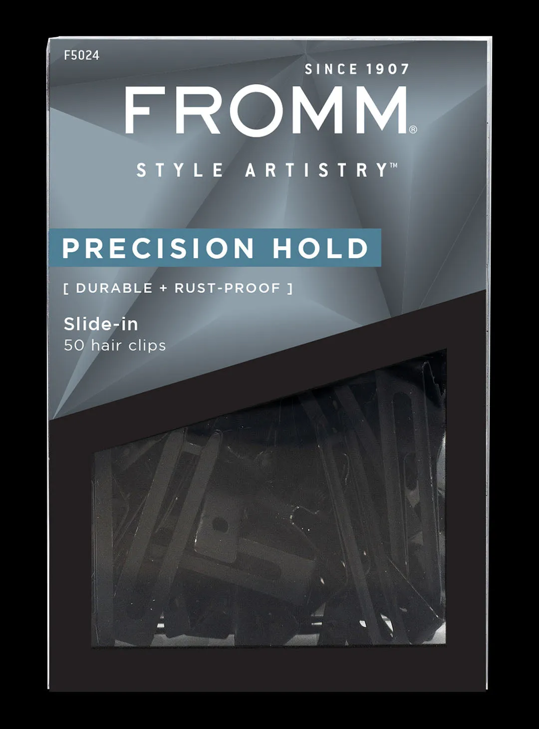 Precision Hold Slide In Hair Clips 50-Pack