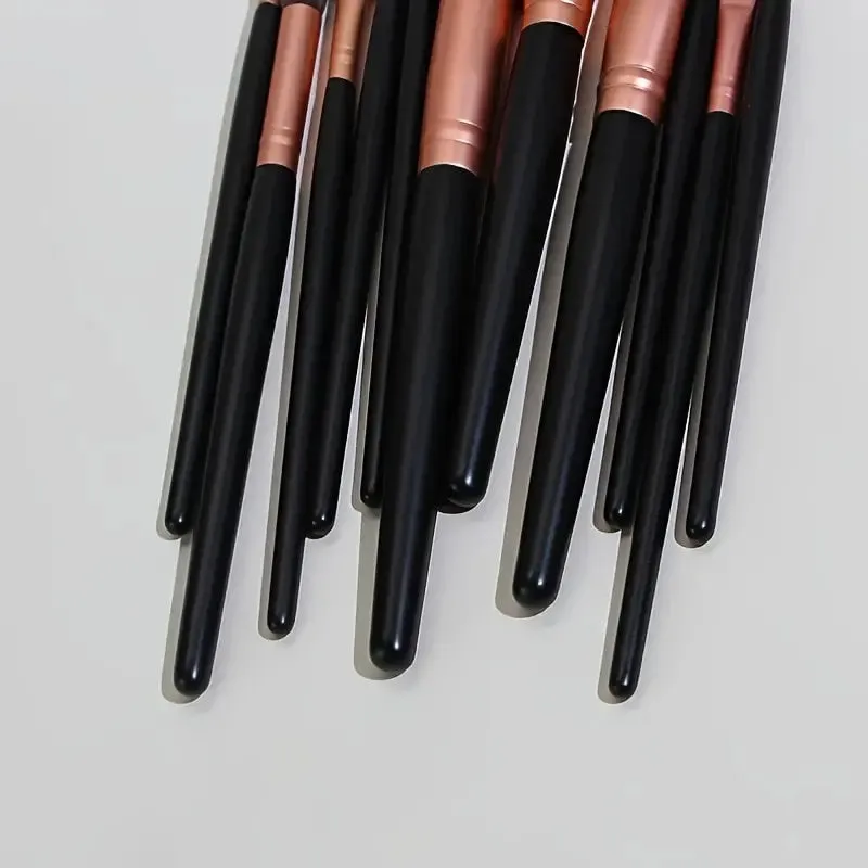 Premium Makeup Brush Set | For Makeup | Foundation | Blush | Eyeliner | Face Powder | 11 Piece Kit | Rose Gold