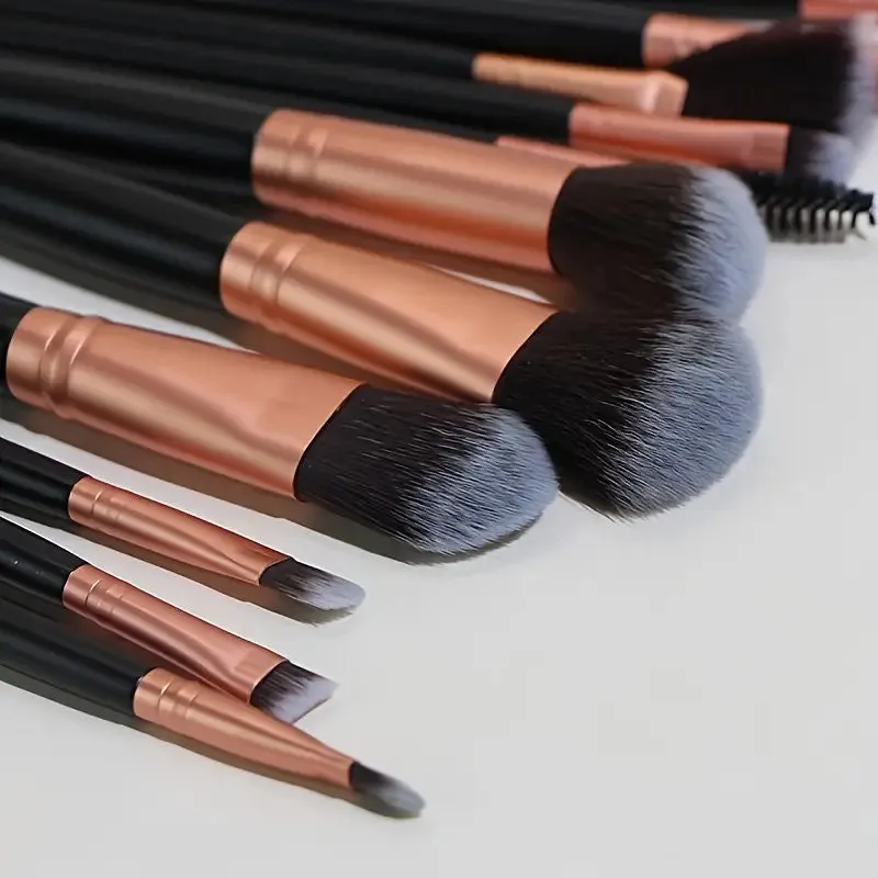Premium Makeup Brush Set | For Makeup | Foundation | Blush | Eyeliner | Face Powder | 11 Piece Kit | Rose Gold