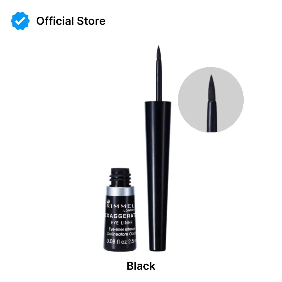 Rimmel Exaggerate Liquid Eyeliner - Black