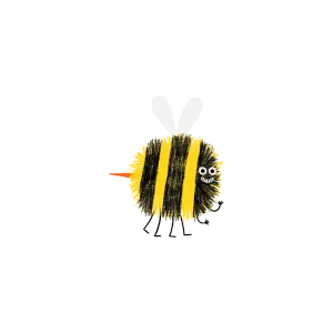 Smiley Bee Tattoo - Set of 2