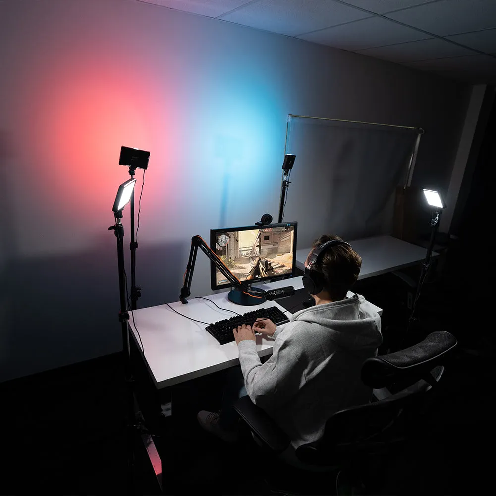'Starter Twitch Package' Gamer Live Streaming Lighting Kit - Bundle