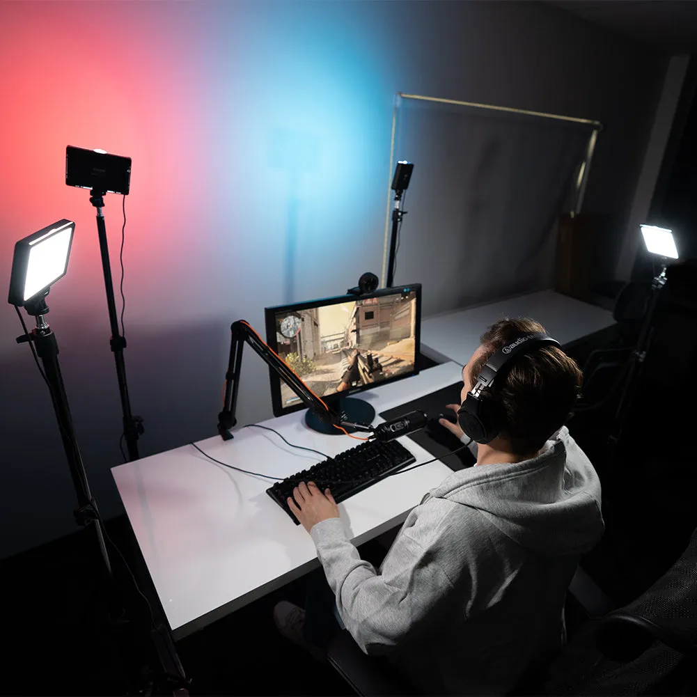'Starter Twitch Package' Gamer Live Streaming Lighting Kit - Bundle