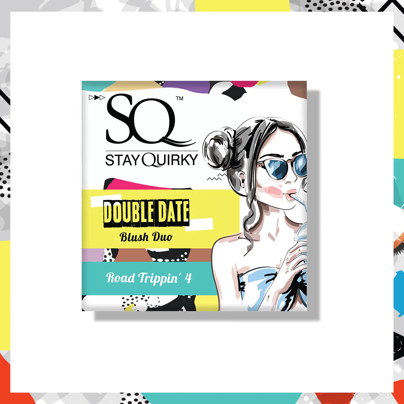 Stay Quirky Double Date Blush Duo| Blendable| Lightweight| SPF protection| Road trippin -4 (6 g)