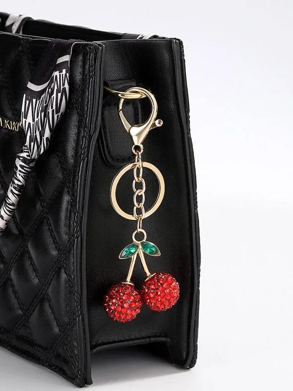 The ‘Rhinestone Cherry Bag Charm’