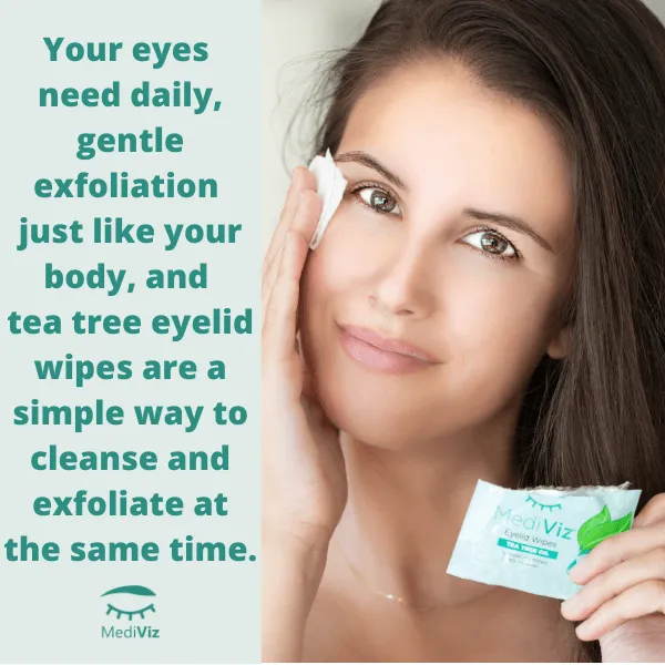 WHOLESALE MediViz Tea Tree Eyelid Wipes