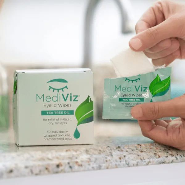 WHOLESALE MediViz Tea Tree Eyelid Wipes