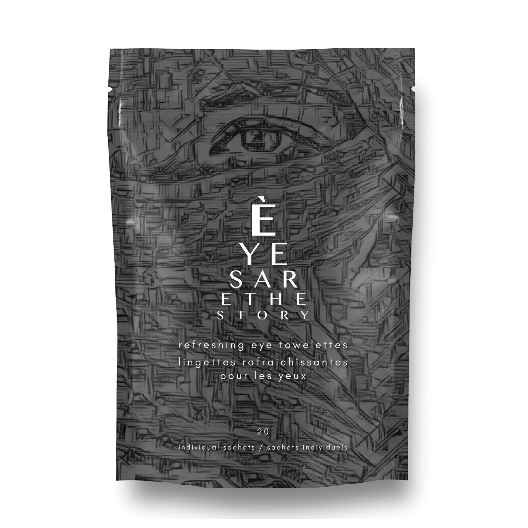 **Wholesale** ÈYES ARE THE STORY™ | Eye Proof Refreshing Towelettes - (5 bags containing 20 towelettes each)
